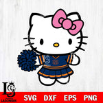 Auburn Tigers Hello Kitty Cheerleader 8 Svg Eps Dxf Png File, Digital Download, Instant Download