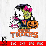 Auburn Tigers Hello Kitty Horror 10 Svg Eps Dxf Png File, Digital Download