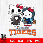 Auburn Tigers Hello Kitty Horror 11 Svg Eps Dxf Png File, Digital Download