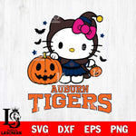 Auburn Tigers Hello Kitty Horror 1 Svg Eps Dxf Png File, Digital Download