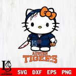 Auburn Tigers Hello Kitty Horror 5 Svg Eps Dxf Png File, Digital Download