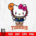 Auburn Tigers Hello Kitty Horror 7 Svg Eps Dxf Png File, Digital Download