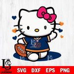 Auburn Tigers Hello Kitty sport 10 Svg Eps Dxf Png File, NCAA svg, Digital Download, Instant Download