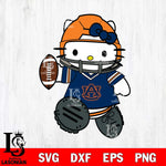 Auburn Tigers Hello Kitty sport Svg Eps Dxf Png File, NCAA svg, Digital Download, Instant Download