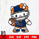 Auburn Tigers Hello Kitty sport 2 Svg Eps Dxf Png File, NCAA svg, Digital Download, Instant Download