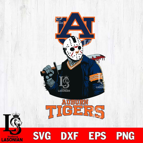 Auburn Tigers Jason Voorhees 10 Svg Eps Dxf Png File, Digital Download