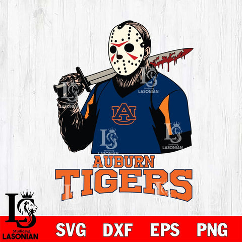 Auburn Tigers Jason Voorhees 11 Svg Eps Dxf Png File, Digital Download