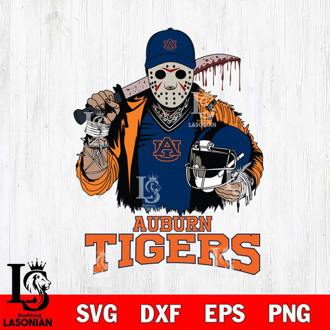 Auburn Tigers Jason Voorhees 2 Svg Eps Dxf Png File, Digital Download