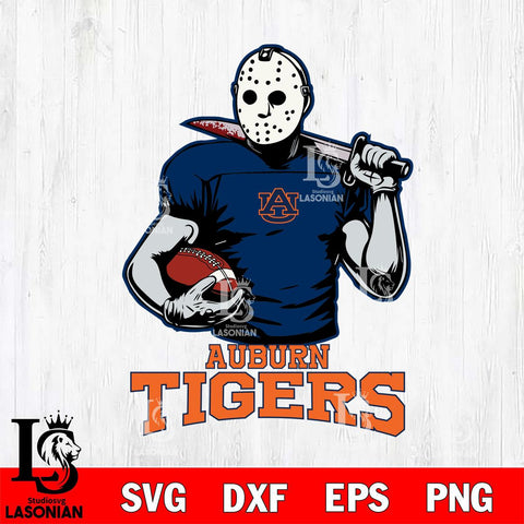 Auburn Tigers Jason Voorhees 9 Svg Eps Dxf Png File, Digital Download