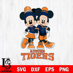 Auburn Tigers Mickey And Minnie Mouse Football Svg Eps Dxf Png File, NCAA svg , File Cut , Digital Download , Instant Download, Cut Svg Files