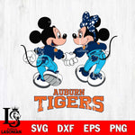 Auburn Tigers Mickey Minnie Valentine Rugby Svg Eps Dxf Png File, Digital Download ,Instant Download, Cricut File