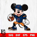 Auburn Tigers Mickey Mouse Svg Eps Dxf Png File, NCAA svg, Digital Download, Instant Download