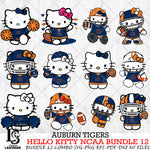 Auburn Tigers NCAA Bundle 12 Svg Eps Dxf Png File, NCAA svg, Digital Download, Instant Download