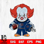 Auburn Tigers Pennywise Horror Sport Svg Eps Dxf Png File, Digital Download