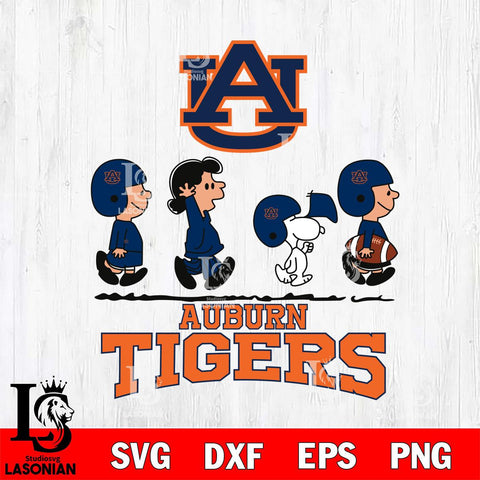 Auburn Tigers Snoopy Sport 12 Svg Eps Dxf Png File, Digital Download