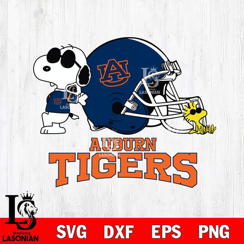 Auburn Tigers Snoopy Sport 2 Svg Eps Dxf Png File, Digital Download