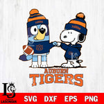 Auburn Tigers Snoopy & Bluey Football Svg Eps Dxf Png File,NCAA Svg Files,Chill Guy svg ,Digital Download ,Instant Download, Cricut File