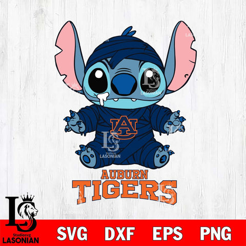 Auburn Tigers Stitch Mummy Svg Eps Dxf Png File, NCAA svg, Digital Download, Instant Download