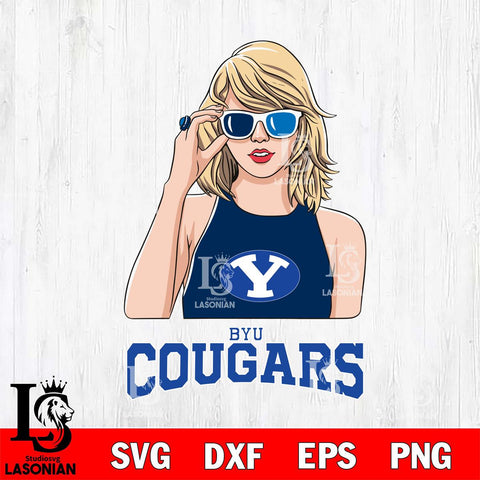 BYU Cougars And Taylor Swift Fan Svg Eps Dxf Png File, Digital Download, Instant Download