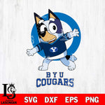 BYU Cougars Bandit Heeler Rugby Svg Eps Dxf Png File, Digital Download ,Instant Download, Cricut File