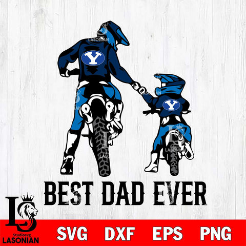 BYU Cougars Best Dad Ever Svg Eps Dxf Png File, Digital Download, Instant Download