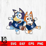 BYU Cougars Bluey Svg Eps Dxf Png File, Digital Download, Instant Download