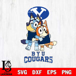 BYU Cougars Bluey & Bingo 3 Svg Eps Dxf Png File, NCAA svg, Digital Download, Instant Download