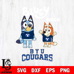 BYU Cougars Bluey & Bingo 4 Svg Eps Dxf Png File, NCAA svg, Digital Download, Instant Download