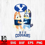 BYU Cougars Bluey Chilli Dance Svg Eps Dxf Png File, Digital Download, Instant Download