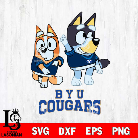 BYU Cougars Bluey Chilli Mode Dance Svg Eps Dxf Png File, Digital Download, Instant Download