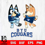 BYU Cougars Bluey Chilli Sport Svg Eps Dxf Png File, Digital Download, Instant Download