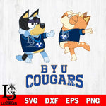 BYU Cougars Bluey Dance Svg Eps Dxf Png File, Digital Download, Instant Download