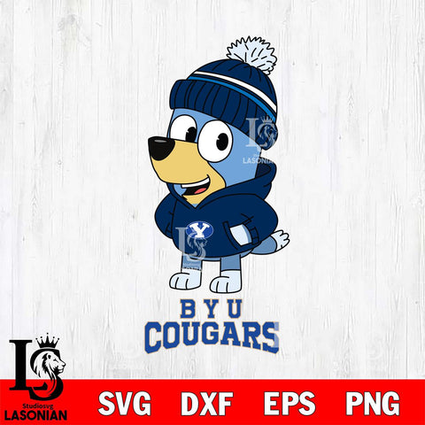 BYU Cougars Bluey Hoodie Sport Svg Eps Dxf Png File, Digital Download ,Instant Download, Cricut File