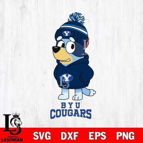 BYU Cougars Bluey Hoodie rugby Svg Eps Dxf Png File, Digital Download ,Instant Download, Cricut File