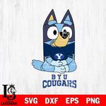 BYU Cougars Bluey Styles Football Svg Eps Dxf Png File,NCAA Svg Files,Bluey svg ,Digital Download ,Instant Download, Cricut File