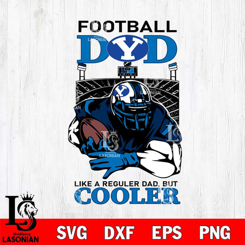 BYU Cougars Football Dad Cooler Svg Eps Dxf Png File, Digital Download, Instant Download