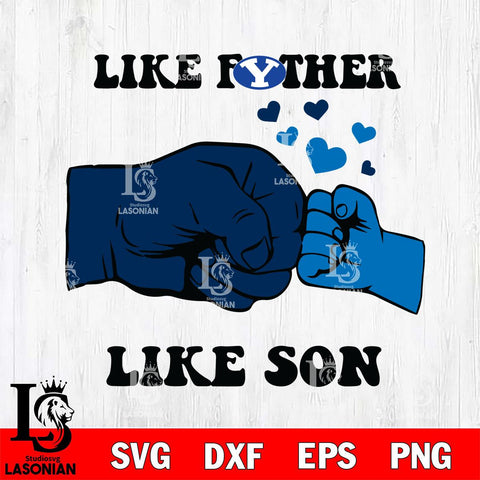 BYU Cougars Like Father Like Son Svg Eps Dxf Png File, Digital Download, Instant Download