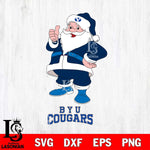 BYU Cougars Santa claus Svg dxf eps png pdf file,NCAA svg,Digital Download,Cricut file