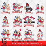 Ball State Cardinals Bluey & Bingo Bundle 12 SVG Svg Eps Dxf Png File, Bundle NCAA svg, Digital Download, Instant Download