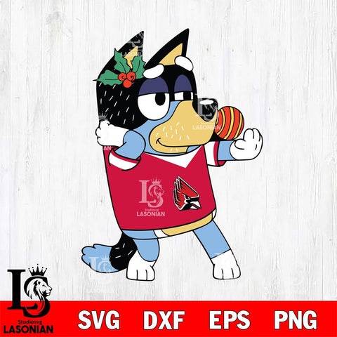 Ball State Cardinals Bandit Heeler Christmas Svg Eps Dxf Png File, Digital Download, Instant Download