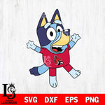 Ball State Cardinals Bluey 3 Svg Eps Dxf Png File, Digital Download, Instant Download