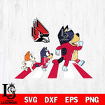 Ball State Cardinals Bluey 6 Svg Eps Dxf Png File, Digital Download, Instant Download