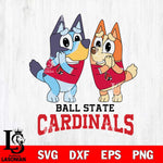 Ball State Cardinals Bluey & Bingo 5 Svg Eps Dxf Png File, NCAA svg, Digital Download, Instant Download