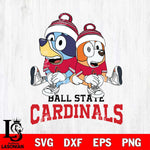 Ball State Cardinals Bluey & Bingo 8 Svg Eps Dxf Png File, NCAA svg, Digital Download, Instant Download