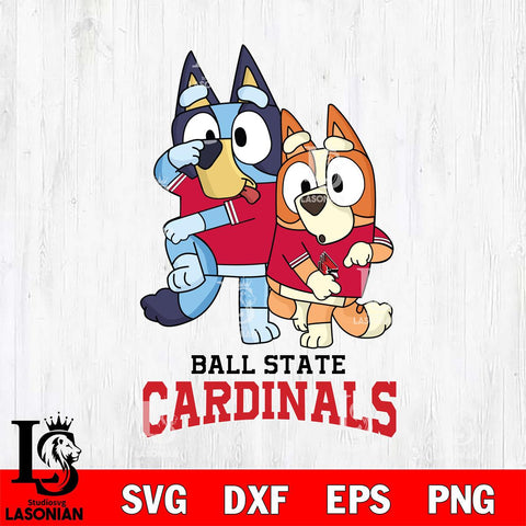 Ball State Cardinals Bluey Chilli Dance Mode Svg Eps Dxf Png File, Digital Download, Instant Download