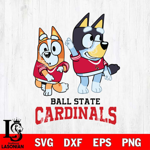 Ball State Cardinals Bluey Chilli Mode Dance Svg Eps Dxf Png File, Digital Download, Instant Download