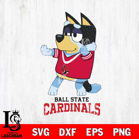 Ball State Cardinals Bluey Dad Dance Svg Eps Dxf Png File, Digital Download, Instant Download