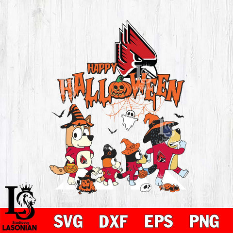 Ball State Cardinals Bluey Halloween Family Svg Eps Dxf Png File, Digital Download, Instant Download