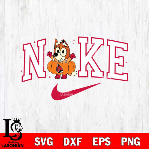 Ball State Cardinals Bluey Halloween Nike NCAA Svg Eps Dxf Png File, Digital Download, Instant Download