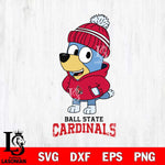 Ball State Cardinals Bluey Hoodie Sport Svg Eps Dxf Png File, Digital Download ,Instant Download, Cricut File